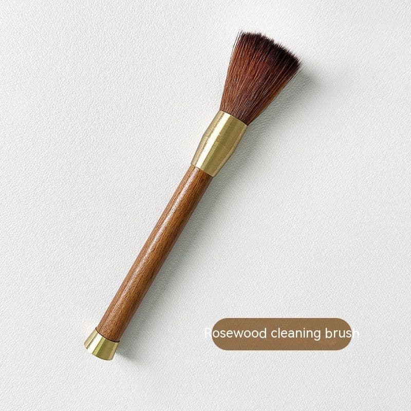 image-Ground Coffee Cleaning Tea Brush Pen Coffee Grinder Cleaning Powder Brush Long Handle