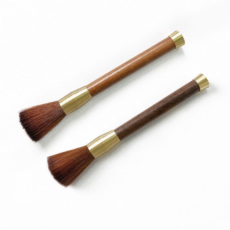 image-Ground Coffee Cleaning Tea Brush Pen Coffee Grinder Cleaning Powder Brush Long Handle