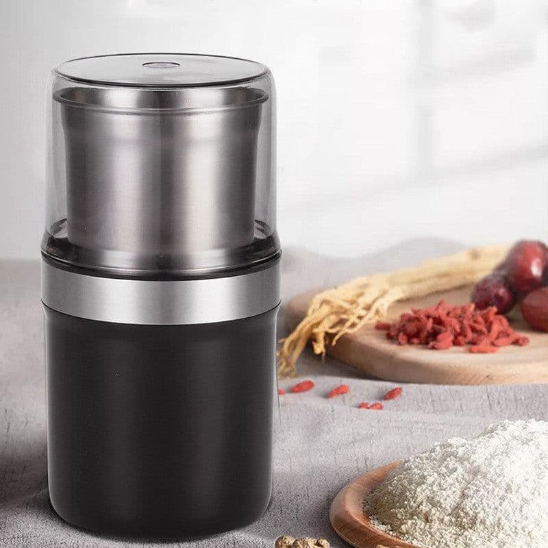 image-Electric Handheld Coffee Bean Grinder Household Portable Stainless Steel