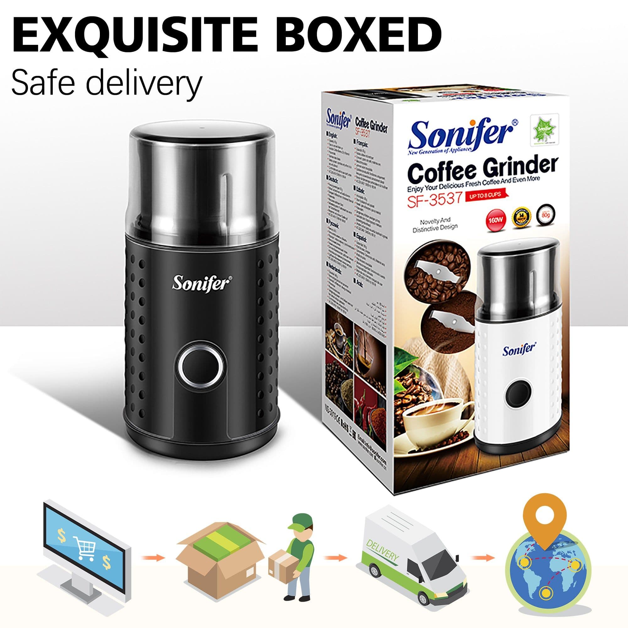 image-Electric Grinder For High-power Coffee Beans