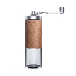 image-Coffee Bean Grinder Portable Wood Grain Stainless Steel Crank Hand Hand Coffee Grinder Kitchen Tool Grinder