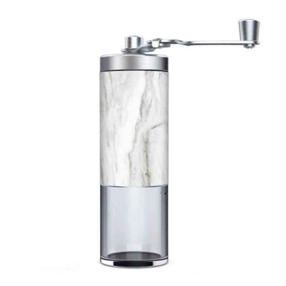 image-Coffee Bean Grinder Portable Wood Grain Stainless Steel Crank Hand Hand Coffee Grinder Kitchen Tool Grinder