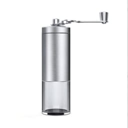 image-Coffee Bean Grinder Portable Wood Grain Stainless Steel Crank Hand Hand Coffee Grinder Kitchen Tool Grinder
