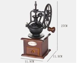 image-Retro Hand Crank Grinder Manual Coffee Grinder