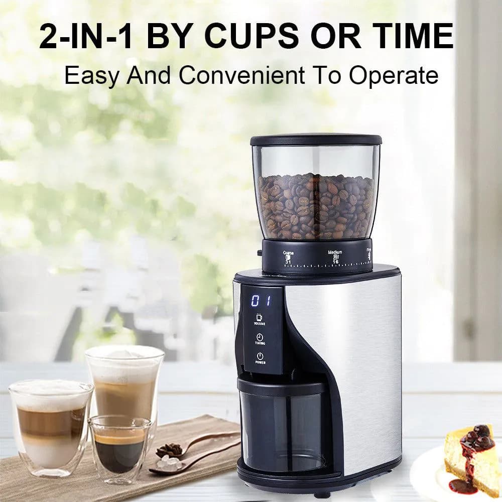 image-Cone Grinder Electric Coffee Grinder