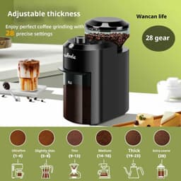 image-Home Use And Commercial Use Coffee Machine Small Freshly Ground Office Grinder