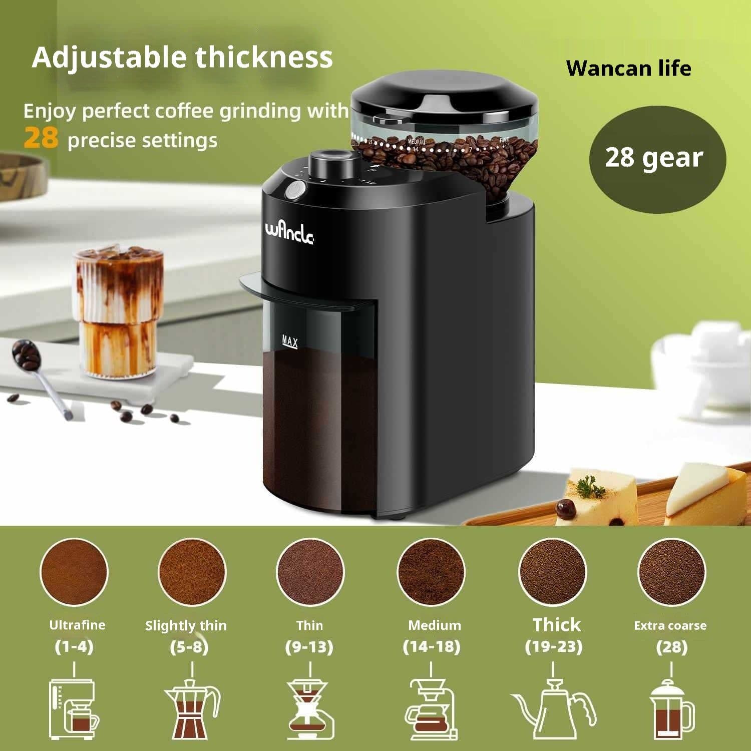 image-Home Use And Commercial Use Coffee Machine Small Freshly Ground Office Grinder
