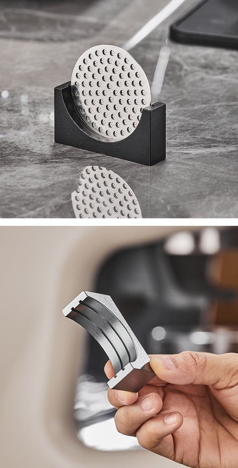 image-Italian Coffee Machine Powder Bowl Water Distribution Mesh Strainer Handle Extraction