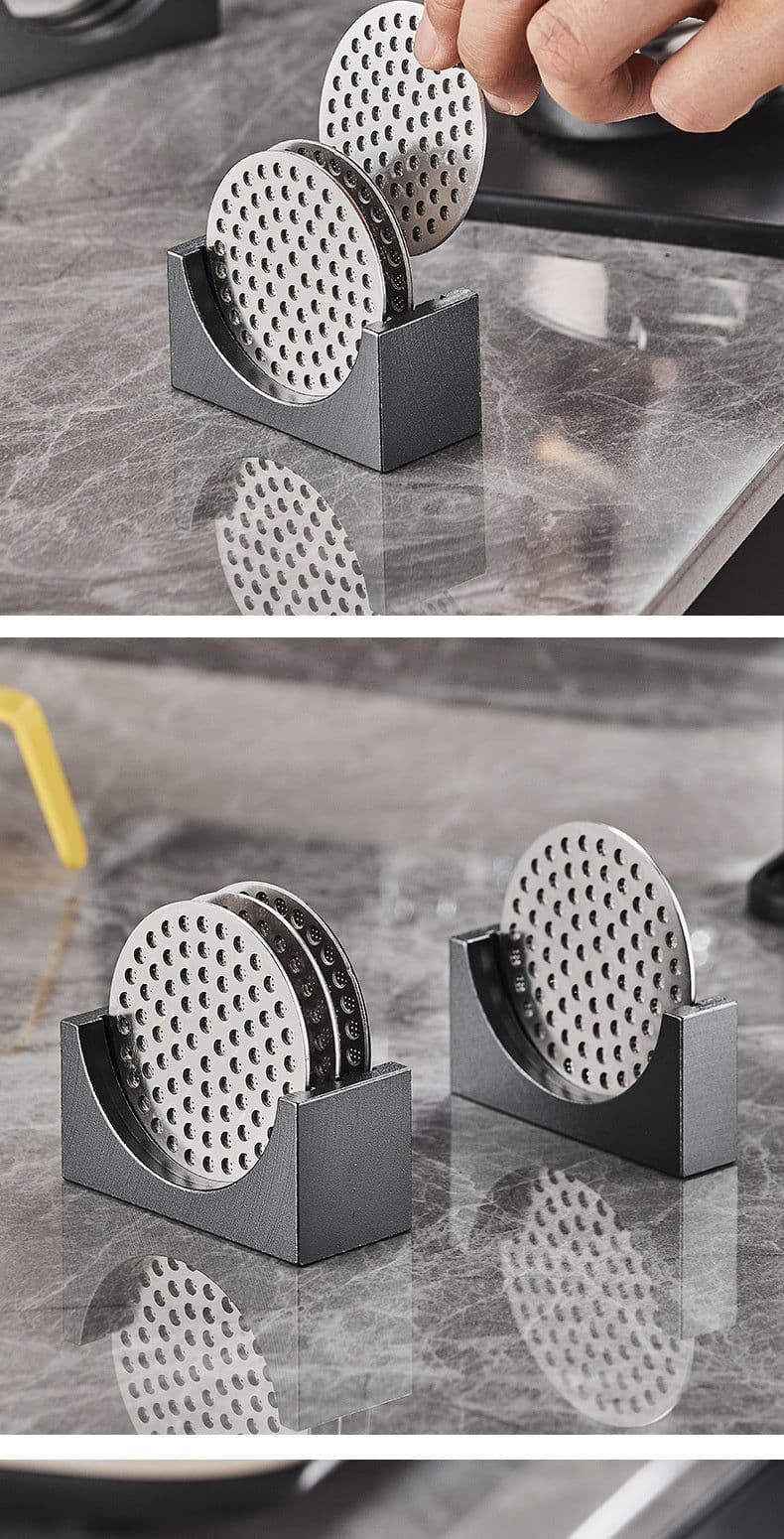 image-Italian Coffee Machine Powder Bowl Water Distribution Mesh Strainer Handle Extraction