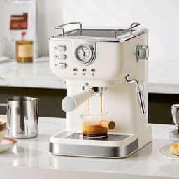 image-Italian Semi-automatic Household High-pressure Concentrated Steam Coffee Machine