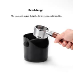 image-Round Small Knock Grounds Slot Coffee Machine Dedicated Waste Container