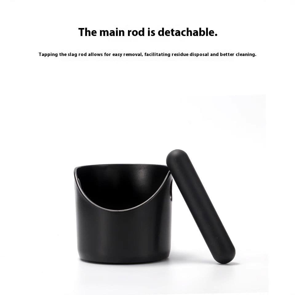 image-Round Small Knock Grounds Slot Coffee Machine Dedicated Waste Container