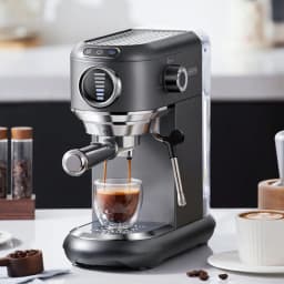 image-Coffee Machine Espresso Household Small Full & Semi Automatic Steam Frothed Milk All-in-one Machine