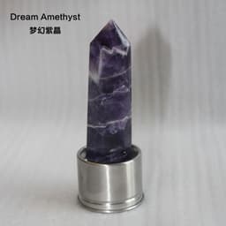 image-Natural Crystal Column Stone Quartz of Various Materials Magic wand heals energy stone point water cup bottel Ornament replace