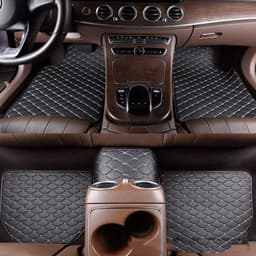 image-Universal Right Rudder Foot Pad Leather Quilted Embroidered Full Surround