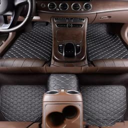 image-Universal Right Rudder Foot Pad Leather Quilted Embroidered Full Surround