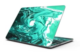 image-Bright Trendy Green Color Swirled - MacBook Pro with Retina Display
