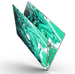 image-Bright Trendy Green Color Swirled - MacBook Pro with Retina Display