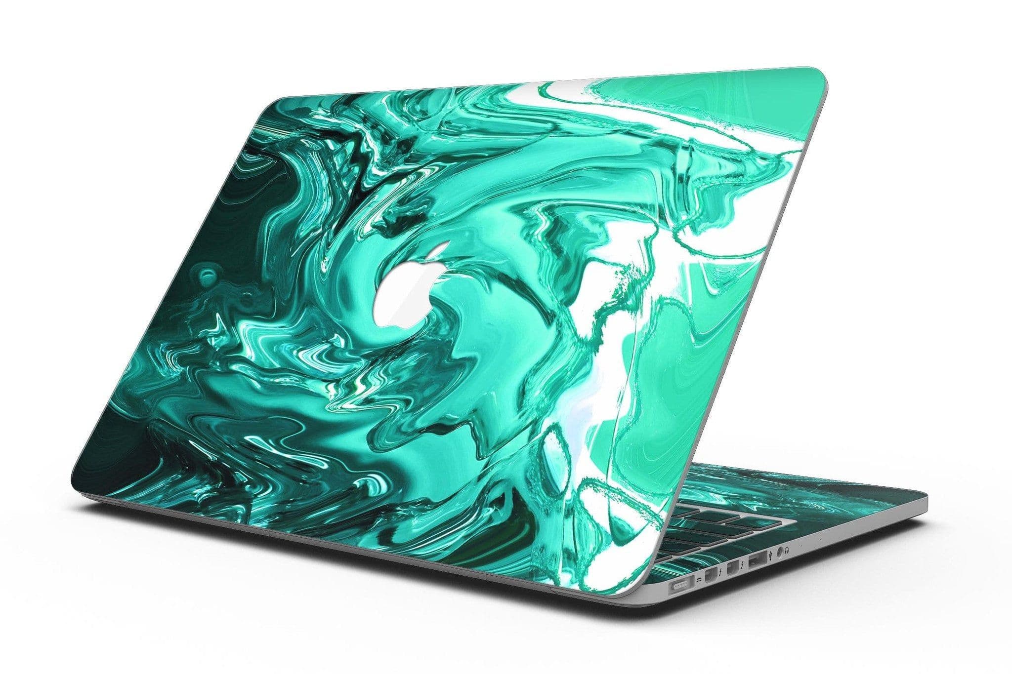 image-Bright Trendy Green Color Swirled - MacBook Pro with Retina Display