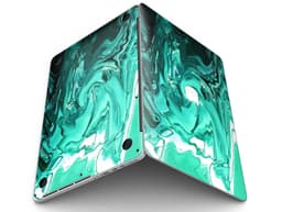 image-Bright Trendy Green Color Swirled - MacBook Pro with Retina Display