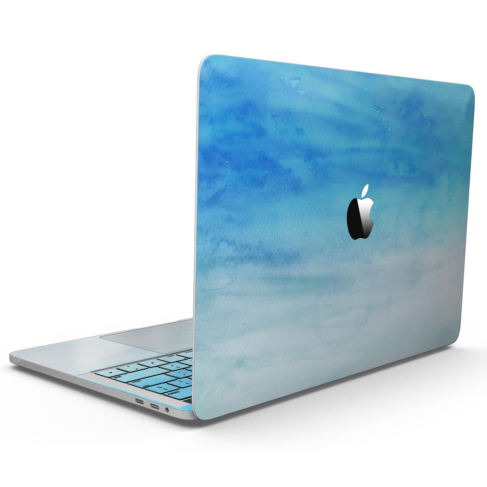 image-Blotted Blues Absorbed Watercolor Texture - MacBook Pro with Touch Bar