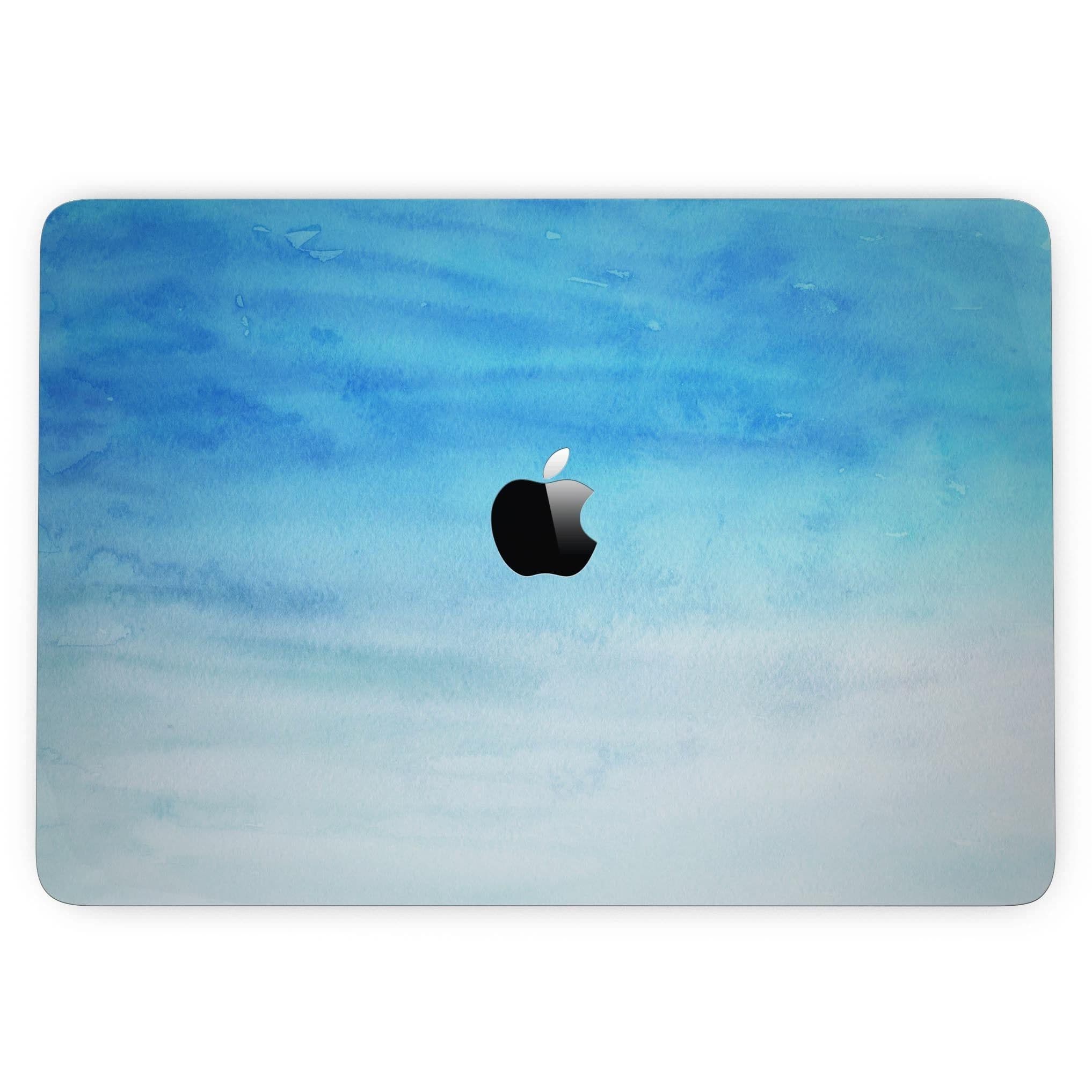 image-Blotted Blues Absorbed Watercolor Texture - MacBook Pro with Touch Bar
