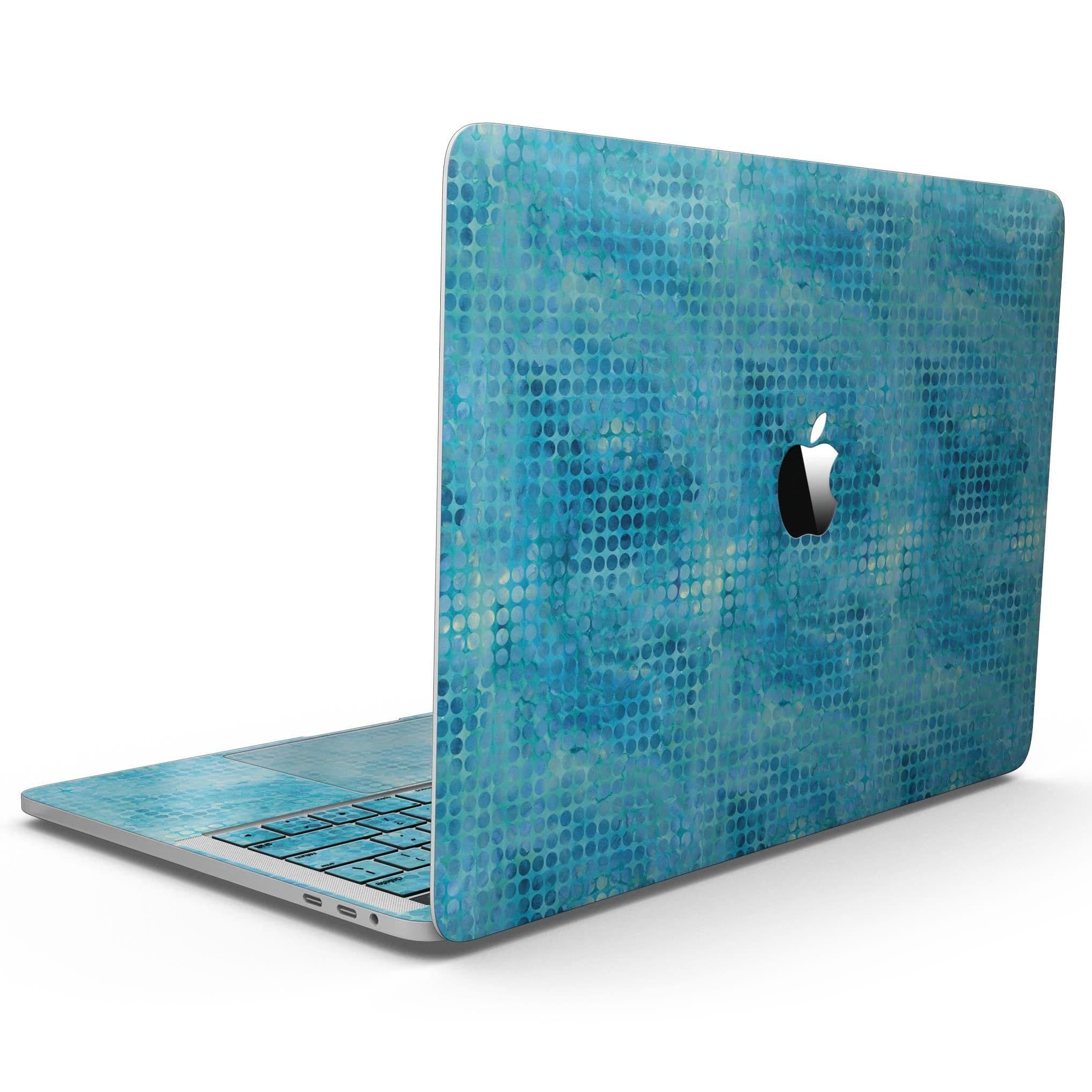 image-Blue Watercolor Polka Dots - MacBook Pro with Touch Bar Skin Kit