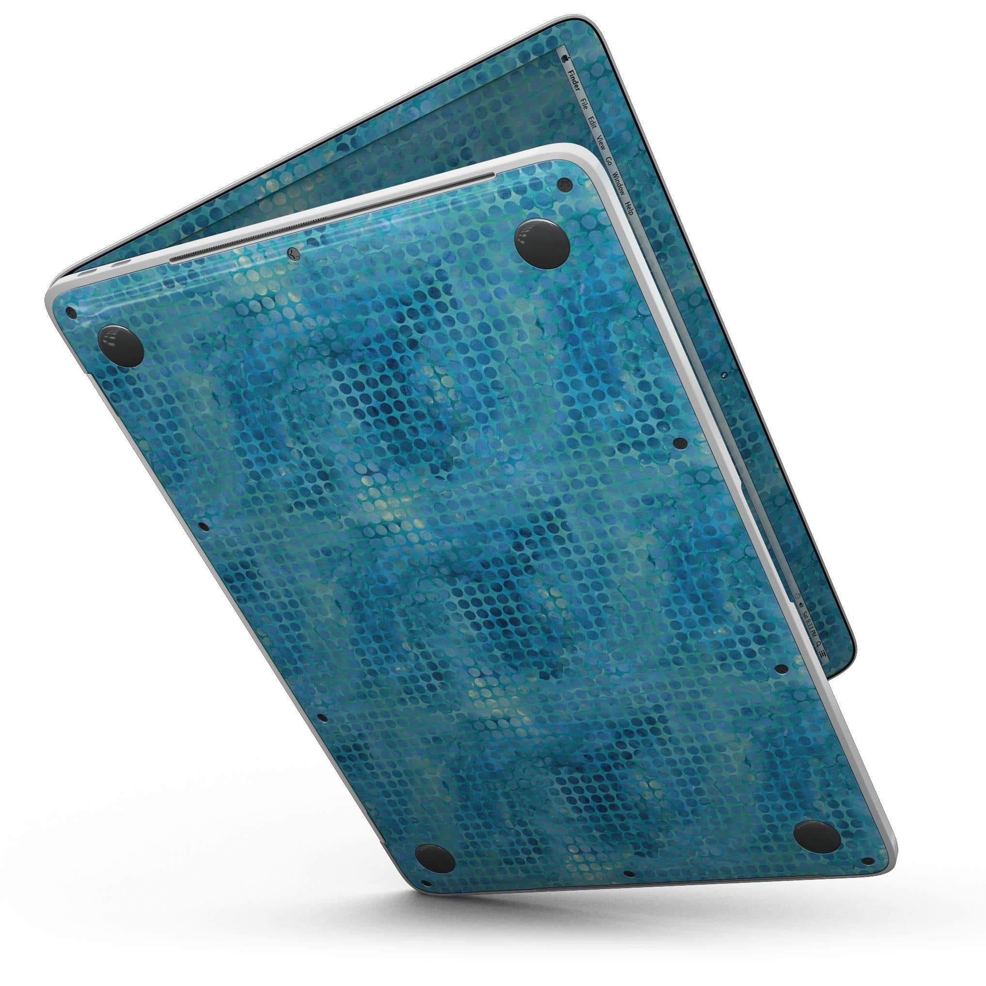 image-Blue Watercolor Polka Dots - MacBook Pro with Touch Bar Skin Kit