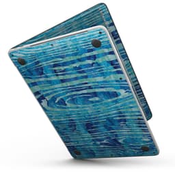 image-Blue Watercolor Woodgrain - MacBook Pro with Touch Bar Skin Kit