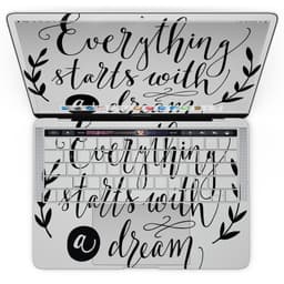 image-Black Everything Starts with a Dream - MacBook Pro with Touch Bar Skin