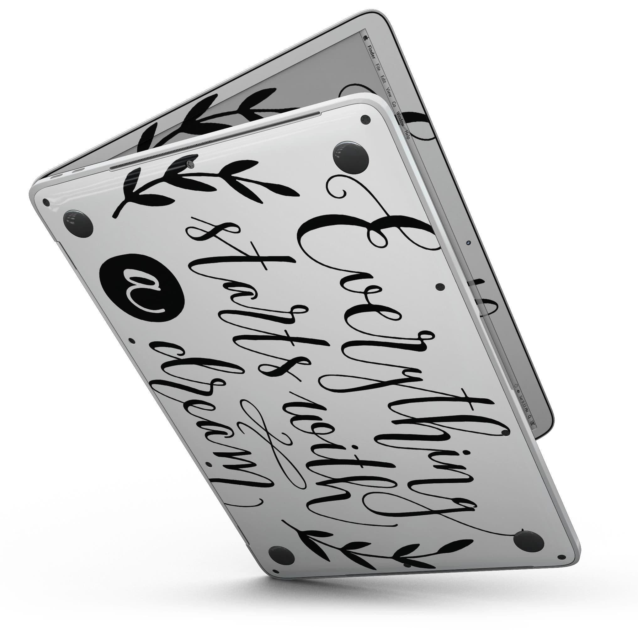 image-Black Everything Starts with a Dream - MacBook Pro with Touch Bar Skin