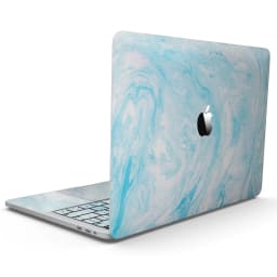 image-Blue Textured Marble - MacBook Pro with Touch Bar Skin Kit