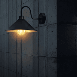 image-Black inner Gold Wall Light Fixture,Black Wall Sconce E27 Base Socket Screw Wall Mounted Swan Neck Cone Shape Shade