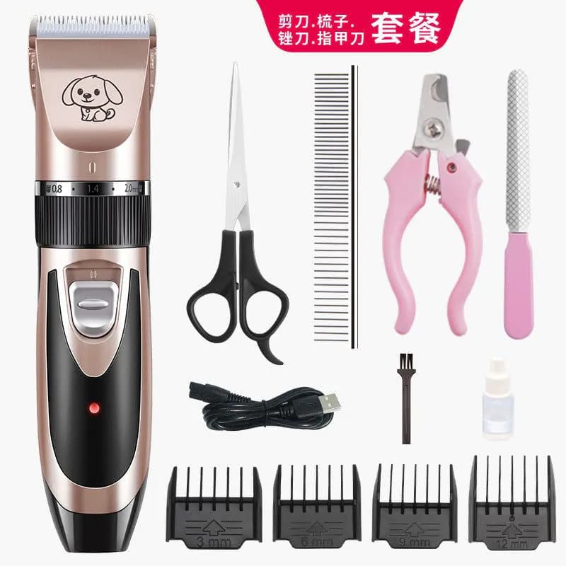 image-Pet Family Dog Shaver Electric Clipper Rose Gold