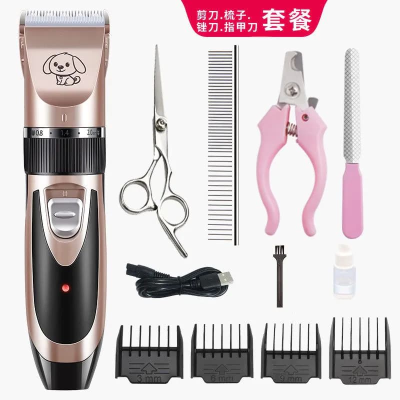 image-Pet Family Dog Shaver Electric Clipper Rose Gold