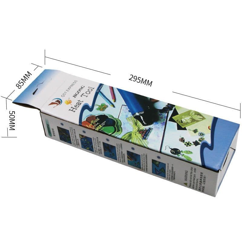 image-Color 110V Flat Plug US Standard Hot Air Gun Heat Shrink Film Soft Pottery Rubber Seal Convex Powder DIY Tool Manual Hair Dryer