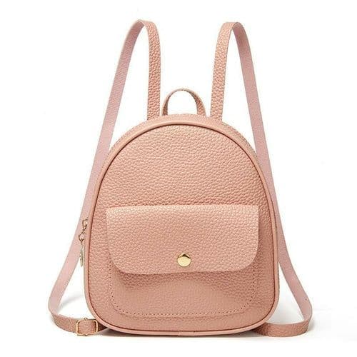 image-Solid Color Fashion Small Backpack For Women