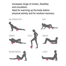 image-Langya vibration massage roller auxiliary vibration foam roller fitness muscle relaxer floating electric yoga column