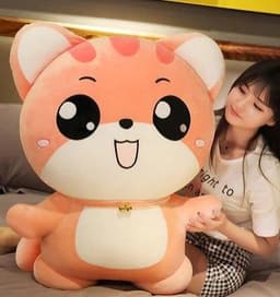 image-Plush Cat Doll - Yellow 80cm Toy