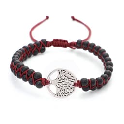 image-Woven Twine Double Tree of Life Yoga Bracelet