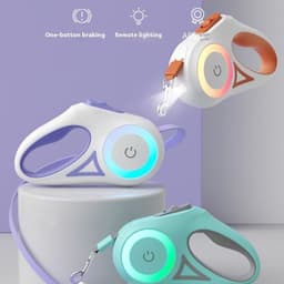 image-Dog Leash Retractable Leash And Dog Collar Spotlight Automatic Pet Dog Cat Traction Rope For Small Medium Dogs Pet Product
