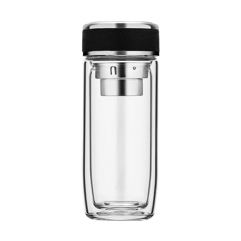 image-Cup Thickened Glass Water Cup Double-Layer Glass Custom Creative Transparent