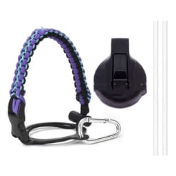 image-Woven Water Cup With Cup Handle, Outdoor Cup With Handle And Rope Set