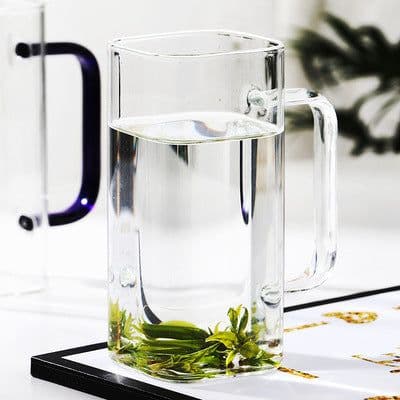 image-Glass Cup Home Heat Resistant Water Cup Green Tea Cup