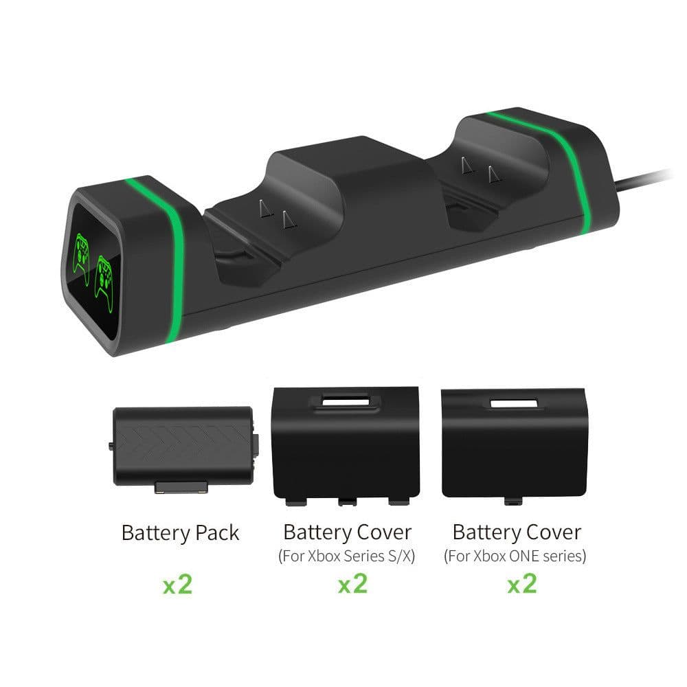 image-XboxSeriesX S wireless Controller Dual Charging SLIM ONE X Dual Battery Charging Kit