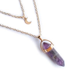 image-Moon Hexagonal Column Pendant