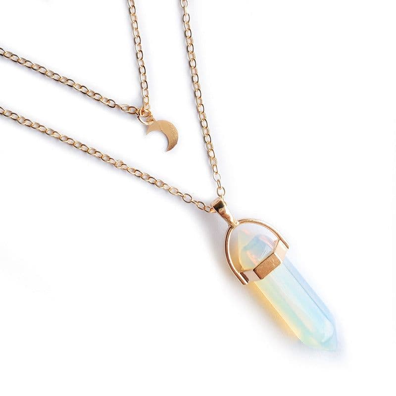 image-Moon Hexagonal Column Pendant