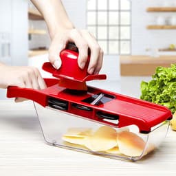 image-Multifunctional Vegetable Cutter Grater With Hand Guard