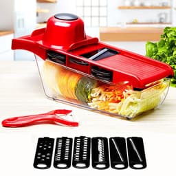 image-Multifunctional Vegetable Cutter Grater With Hand Guard