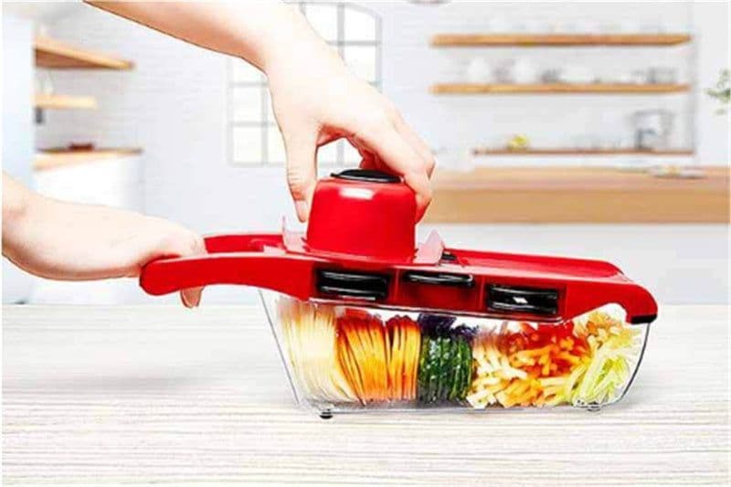 image-Multifunctional Vegetable Cutter Grater With Hand Guard
